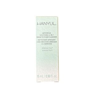 Hanyul Artemisia Soothing 2-in-1 Mask to Foam Cleanser -Mini